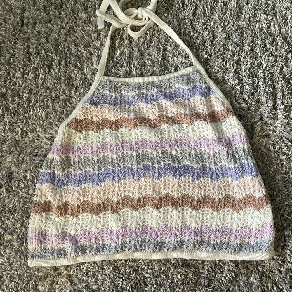 American Eagle Crochet Halter Too